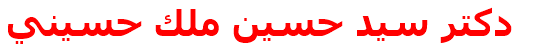 مرکز درمانی دكتر سيد حسين ملك حسيني دكتر سيد حسين ملك حسيني